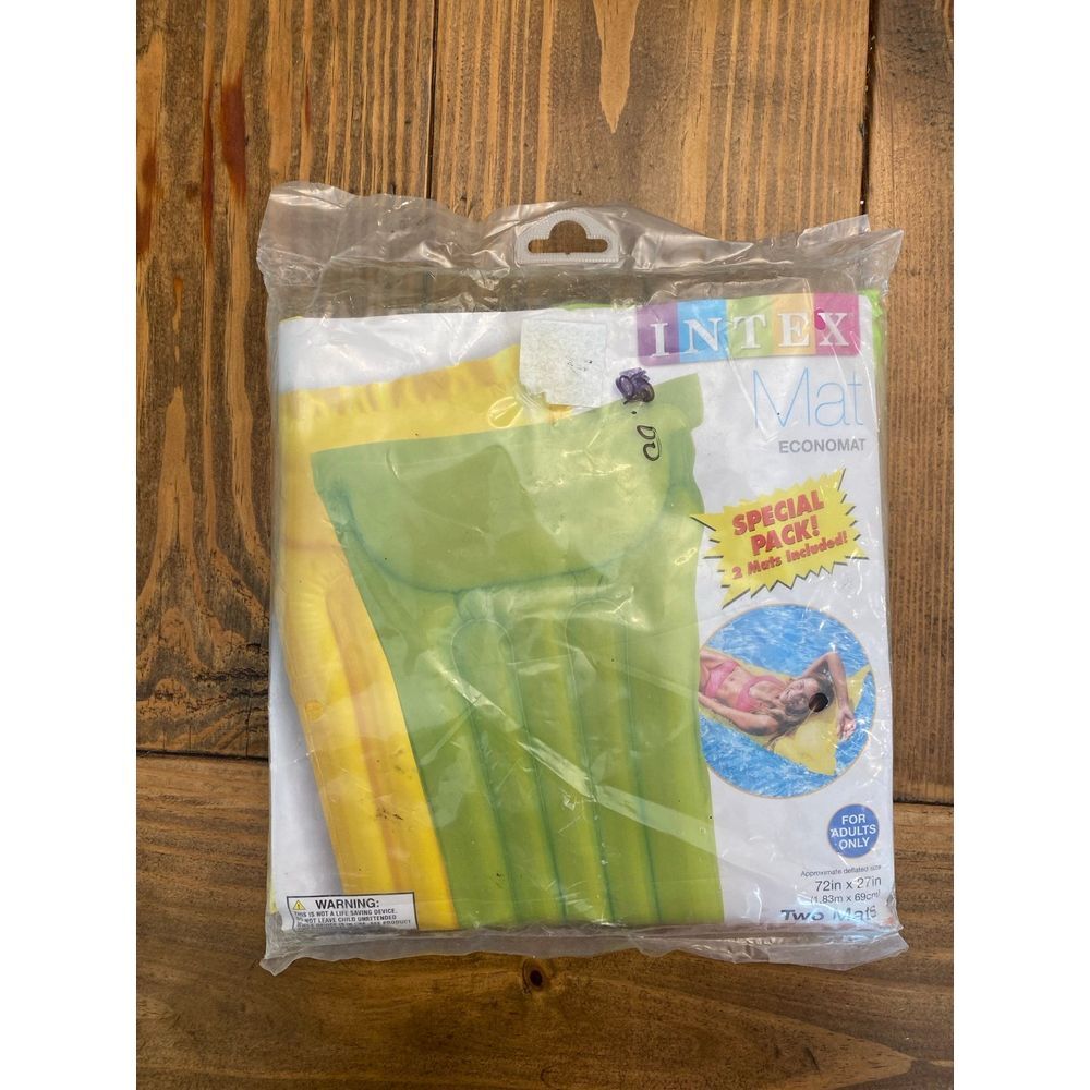 Intex SWIM MATS 2/ PER PACKAGE  72"‎ X 27" 2 DIFFERENT COLORS